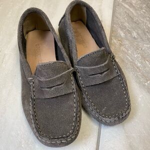 Crewcuts by J.Crew gray suede loafers boys size 11